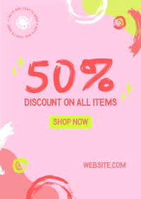 Discount for Artists Poster