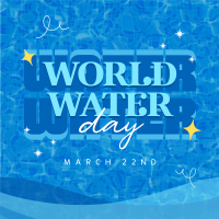 Quirky World Water Day Instagram Post