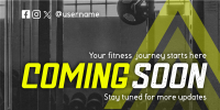 Coming Soon Fitness Gym Teaser Twitter Post