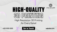 Futuristic 3D Printing Video Design