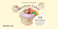 Pride Rainbow Cupcake Twitter Post