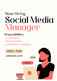 Need Social Media Manager Poster