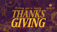 Thanksgiving Typography Greeting Animation