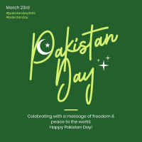 Pakistan Day Moon Instagram Post