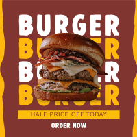 Free Burger Special Instagram Post