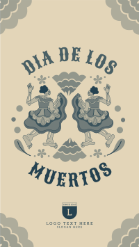 Lets Dance in Dia De Los Muertos Facebook Story