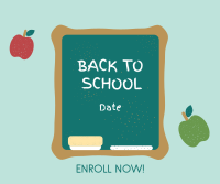 Back to School Announcement Facebook Post Design