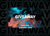 Giveaway Gradient  Postcard