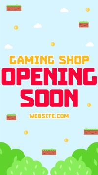 Game Shop Opening Facebook Story