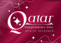 Qatar National Day Postcard Image Preview