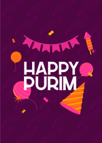 Purim Jewish Festival Poster