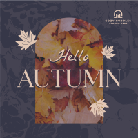 Hello There Autumn Greeting Instagram Post Image Preview