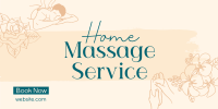 Home Massage Service Twitter Post