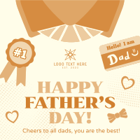 Illustration Father's Day Instagram Post