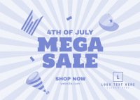 Independence Mega Sale Postcard