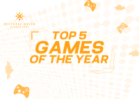 Top games of the year Postcard Image Preview