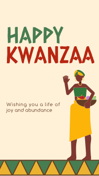 Kwanzaa Woman Facebook Story