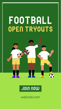 Try Outs are Open Instagram Story