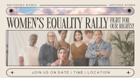 Modern Nostalgia Women's Rally Animation Design