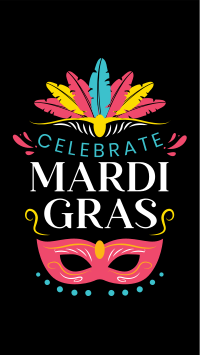 Celebrate Mardi Gras Facebook Story