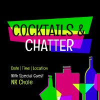 Cocktails & Chatter Instagram Post Design