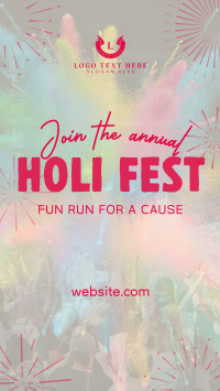 Holi Fest Fun Run TikTok Video