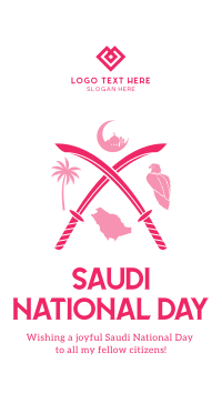 Saudi Day Symbols Facebook Story