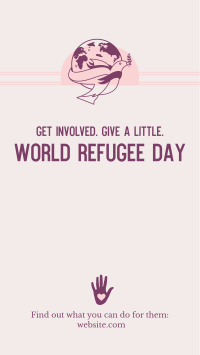 World Refugee Day Dove Instagram Story