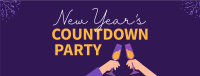 New Year's Toast to Countdown Facebook Cover
