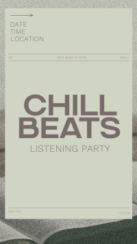 Minimal Chill Music Listening Party TikTok Video