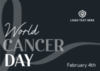 World Cancer Day Awareness Postcard Design