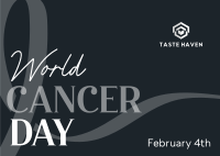 World Cancer Day Awareness Postcard