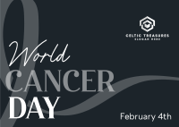 World Cancer Day Awareness Postcard Image Preview