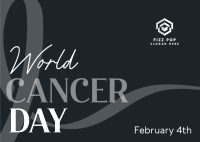 World Cancer Day Awareness Postcard Image Preview