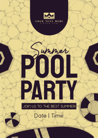 Summer Pool Party Poster