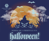 Frightful Happy Halloween Facebook Post