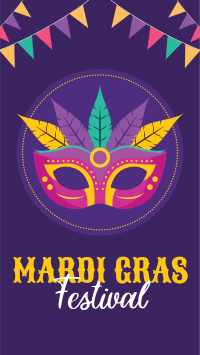 Mardi Gras Festival Instagram Story