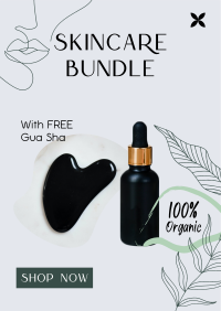 Organic Skincare Bundle Poster Design