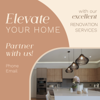 Renovation Elevate Your Space Instagram Post