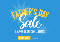 Deals for Dads Postcard