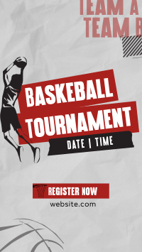 Sports Basketball Tournament Facebook Story