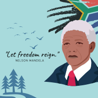 Nelson Mandela  Freedom Day Instagram Post Design
