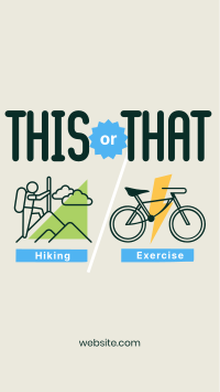 This or That Exercise Facebook Story