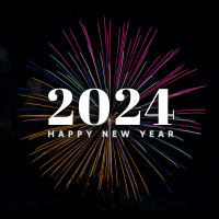 New Year Fireworks Instagram Post