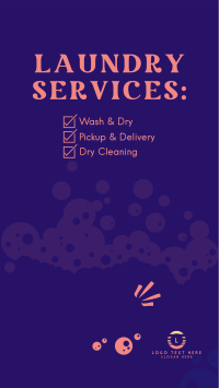 Laundry Services List Instagram Story