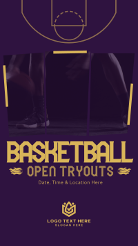 Basketball Ongoing Tryouts Instagram Story