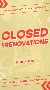 Generic Closed for Renovations Instagram Reel Image Preview