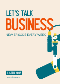 Business Talk Podcast Poster