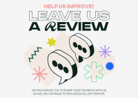 Fresh Funky Customer Feedback Postcard