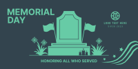 Memorial Day Tombstone Twitter Post